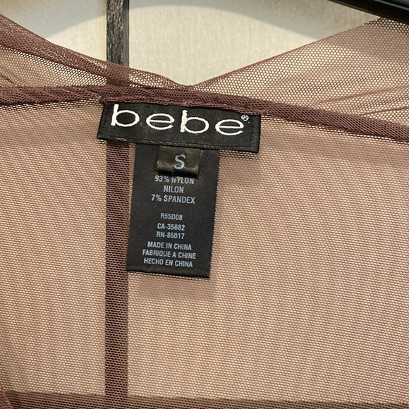 Brand new sheer Bebe top - Picture 2 of 2